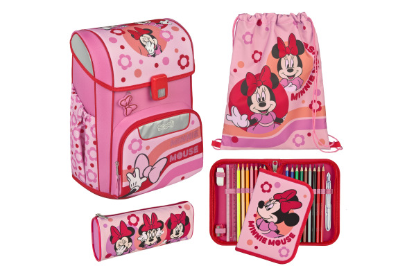 SCOOLI Schulthek-Set EasyStart MIUZ8256 Minnie Mouse 5-teilig