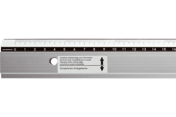 RUMOLD Zeichen-Schneidelineal 100cm 659/100 Alu