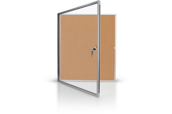 MAGNETOP. Schaukasten SP 610x730x40mm 1215024 Indoor, Kork 4xA4