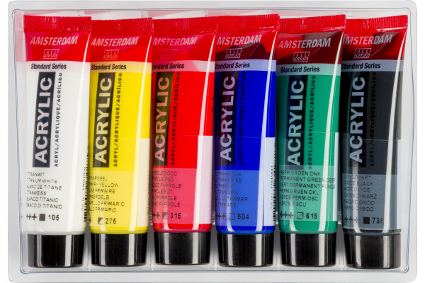 AMSTERDAM Standard Series Acryl Set 17820406 6x20ml