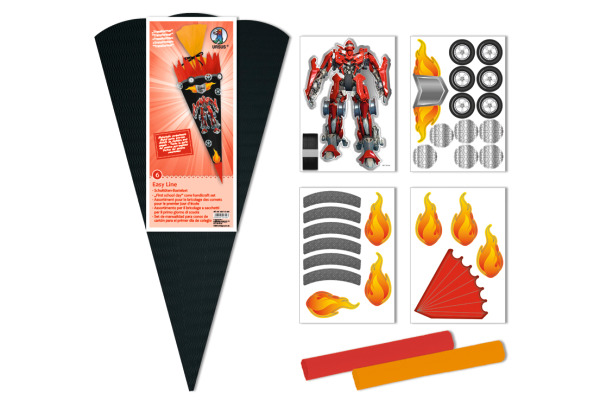 URSUS Schultüten-Bastelset Easy 9870006 Transformer 3D, Karton 260g