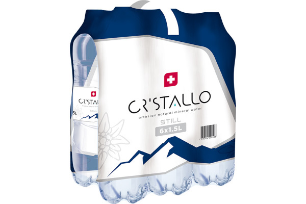 CRISTALLO blau, ohne Kohlensäure, Pet 2086 150 cl, 6 Stk.