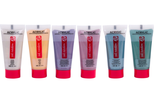 TALENS Acrylfarbe 6x12ml 9021861M Metallic
