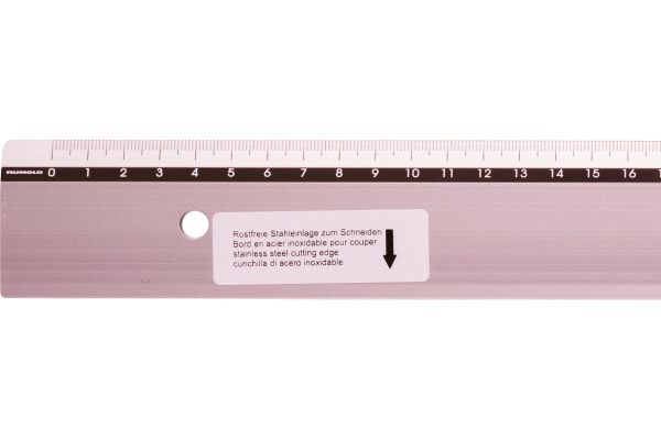 RUMOLD Zeichen-Schneidelineal 50cm 659/50 Alu