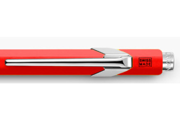 CARAN d'A Kugelschreiber 849 Metall 849.020 rot, nachfüll., Schrift rot