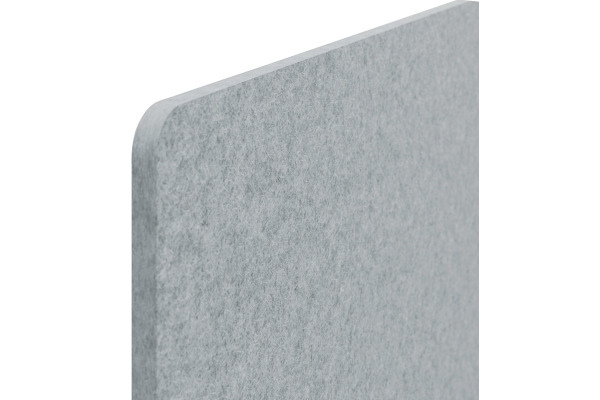LEITZ Trennwand Leitz ERGO 80x70cm 61230085 grau, höhenverstellbar