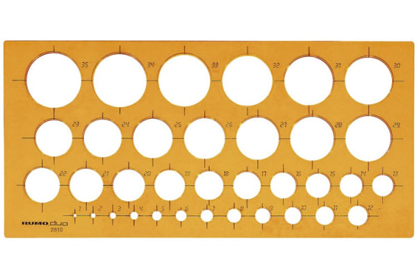 RUMOLD Kreisschablone 2810 270x130x2mm