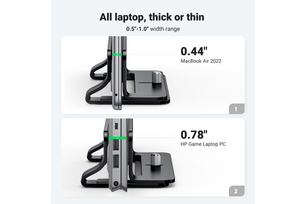 UGREEN Vertical Laptop Stand 25706 Black