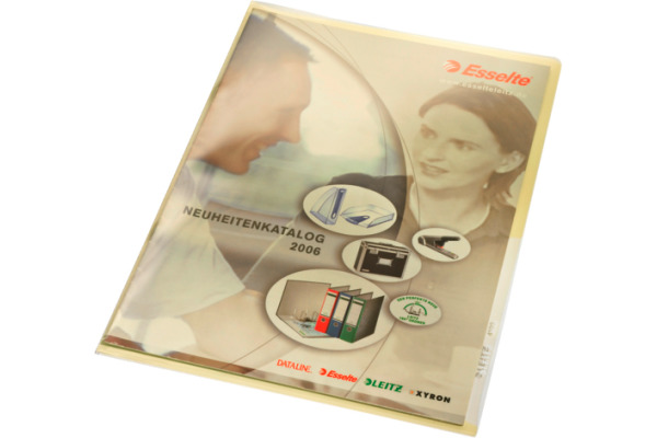 LEITZ Sichtmappen Premium A4 41000015 gelb, 0,15mm 100 Stück