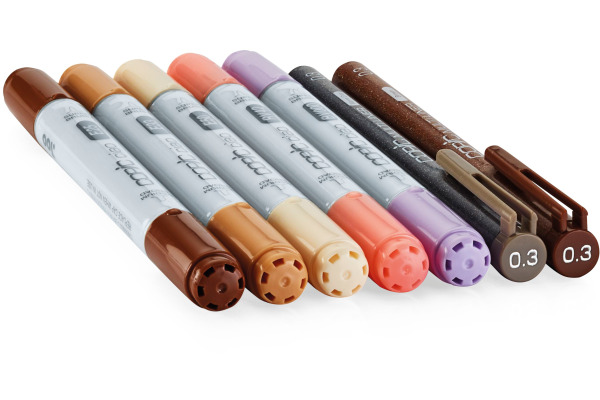 COPIC Marker Ciao 22075671 People Doodle kit, 7 Stück