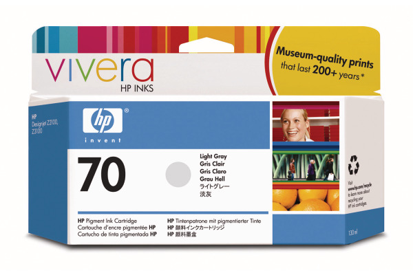 HP Tintenpatrone 70 light grey C9451A DesignJet Z2100/3100 130ml