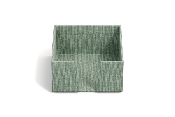 BIGSO BOX Zettelkasten James 110x110mm 2711C1601 Leinen, mintgrün