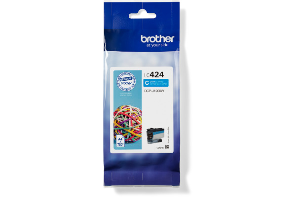 BROTHER Tintenpatrone cyan LC-424C DCP-J1200 750 Seiten