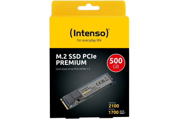 INTENSO M.2 SSD Premium 500GB 3835450 PCIe, m.2 2280