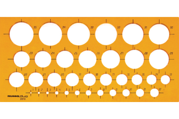 RUMOLD Kreisschablone 2810 270x130x2mm