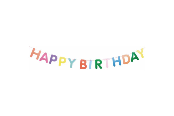 RICO DESI Girlande Happy Birthday 5m 300343 bunt