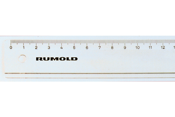 RUMOLD Flachlineal 30cm FL47/30 transparent