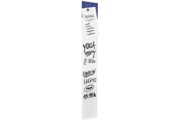 MAGNETOP. Design-Glasboard 100x600mm 13400000 weiss, magnetisch
