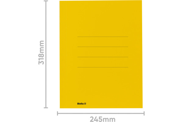 BIELLA Aktensammler Recycolor 17243020U gelb 3 Klappen