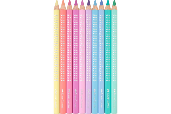 FABER-CA. Farbstift Jumbo Sparkle 210910 pastell 10 Stück