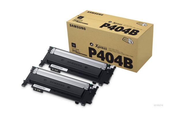 SAMSUNG Toner-Modul Twin-Pack schwarz CLT-P404B C430/432/480/482 2 Stück