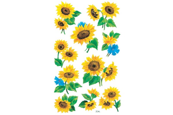 Z-DESIGN Sticker Creative 54103 Sonnenblumen 3 Stück