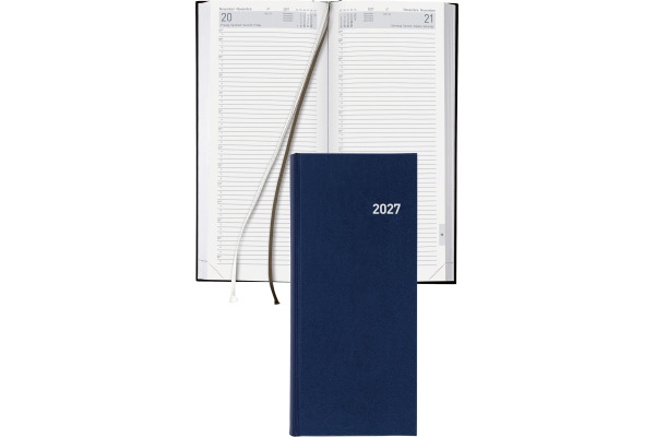 BIELLA Geschäftsagenda Le Jour 2027 801310050 1T/1S blau ML 13.5x31.5cm