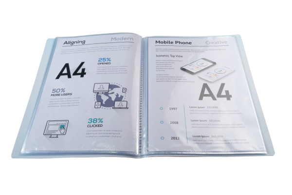 EXACOMPTA Sichtbuch Aquarel A4 88360E ass. 30 Taschen