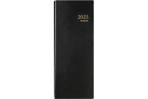 BREPOLS Agenda Saturnus 101 Lima 2027 26.3.0043 1T/2S schwarz 12.8x33cm