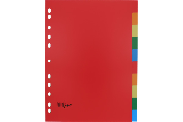 BÜROLINE Register PP A4 40983 multicolor 10-teilig