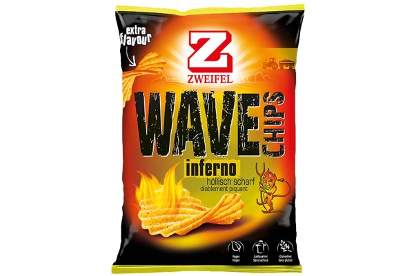 ZWEIFEL Wave Chips Inferno 5484 30g, 20 Stk.