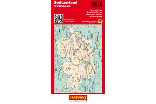 HALLWAG Strassenkarte 382831048 Schweiz 1:303 000