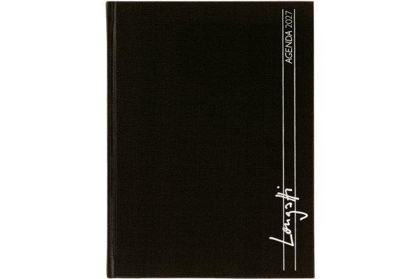 BIELLA Geschäftsagenda Longatti 2027 812720020 1W/2S schwarz ML 15x20cm