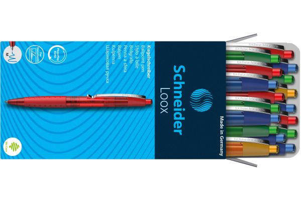 SCHNEIDER Kugelschreiber Loox 0.5mm 135580 4 Farben assortiert 20 Stück