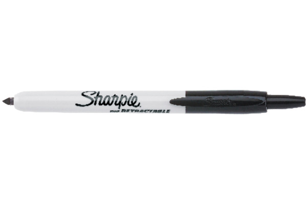 SHARPIE Permanent Marker Fine 1mm S0810840 schwarz, retractable