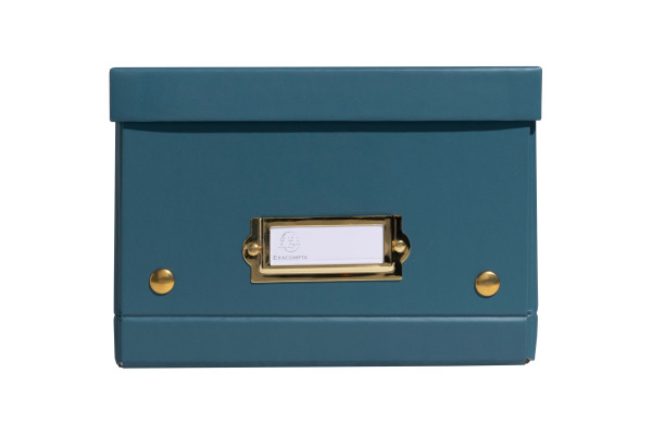 EXACOMPTA Aufbewahrungsbox Neo Deco A5+ 62253E entenblau 20x26x15cm