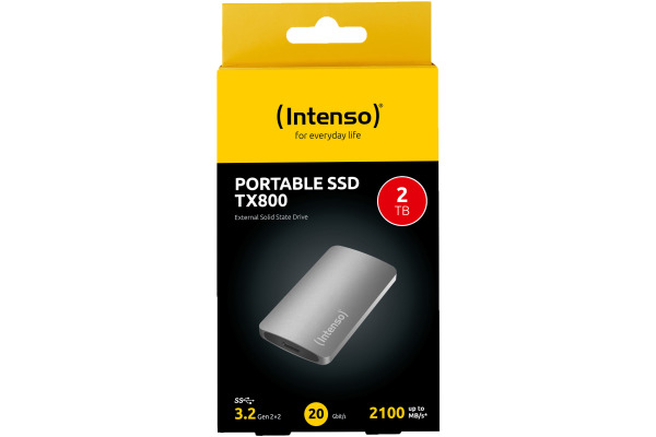 INTENSO External SSD TX800 2TB 3828470 USB 3.2 + Cable 1.8 inch