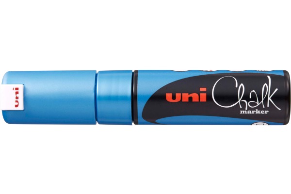 UNI-BALL Chalk Marker 8mm PWE-8K BL Metallic blau
