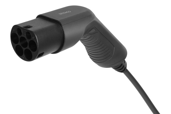 DELTACO e-Charge,cable type 2-type 2 EV-3215-S 3 phase,16A,Spiral,3M/5M,Bl.