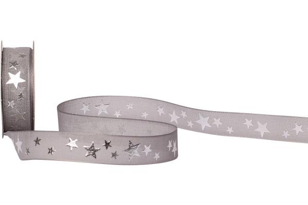 SPYK Band Cubino Étoiles 1031.021 16mmx3m Grau-Silber