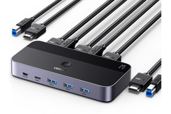 UGREEN Switch 2 In 1 Out, HDMI,KVM 15707