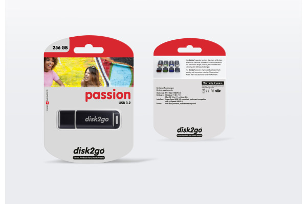 DISK2GO USB-Stick passion 3.0 256GB 30006499 USB 3.0