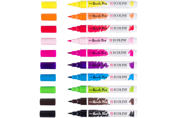 TALENS Ecoline Brush Pen Set 11509813 ass. Bright 10 Stück