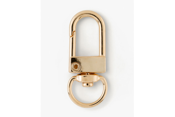 FOLIA Karabinerhaken M 1.2x3.3cm 78301 gold 4 Stück