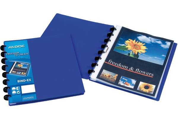 ADOC Sichtbuch Standard A5 5835.400 blau 30 Taschen