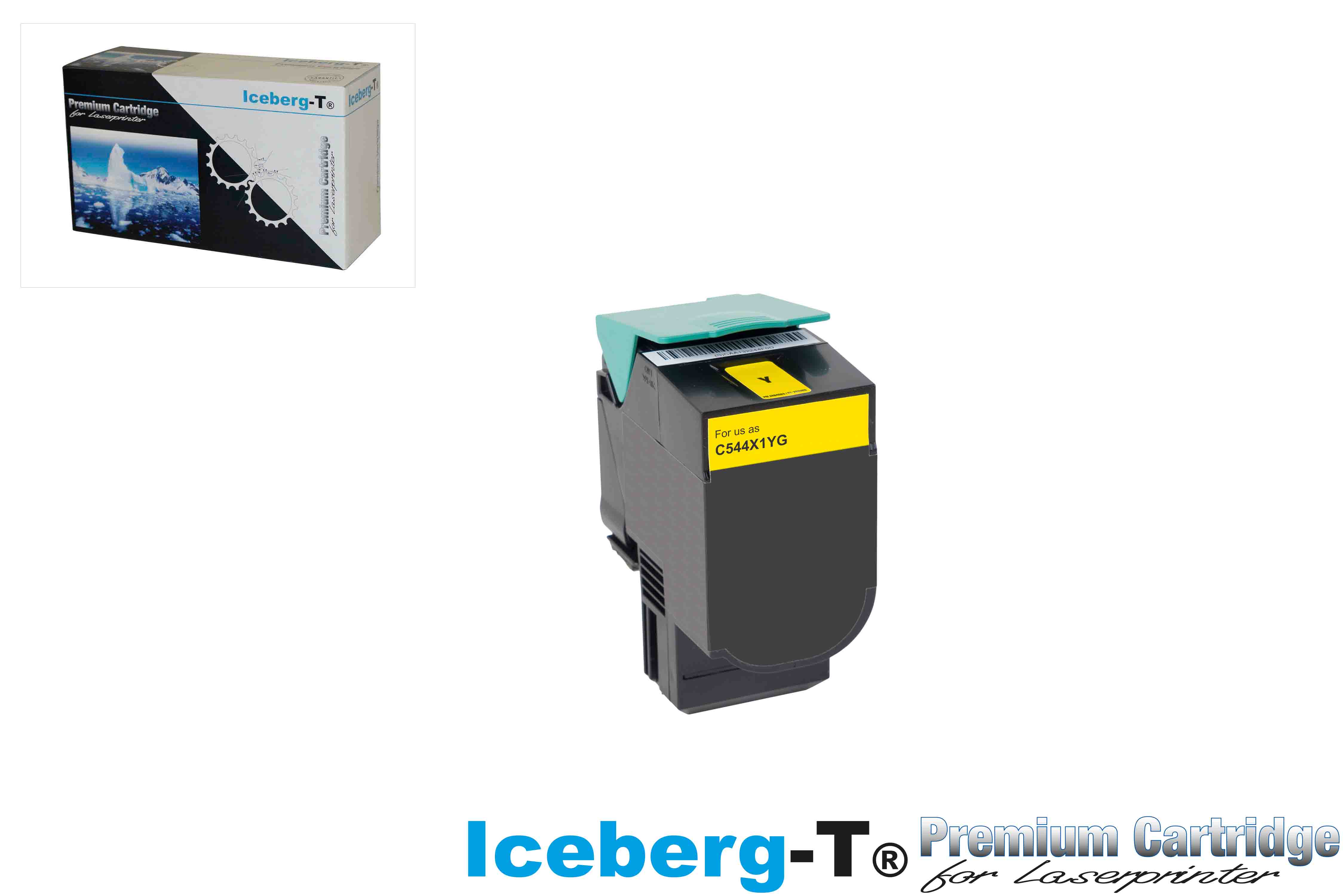 Iceberg-T Toner C544 / X544 4'000 Seiten, yellow