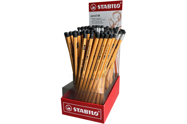 STABILO Bleistift 88 HB D/87-3555 Display 90 Stück