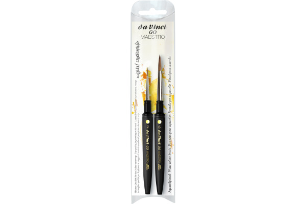 DA VINCI Künstlerpinsel-Set Go Maestro VA-4283_0 Grösse 2, Kolinsky 2 Stück