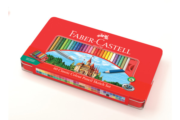 FABER-CA. Farbstifte Classic Colour 115894 60 Stück, mehrfarbig
