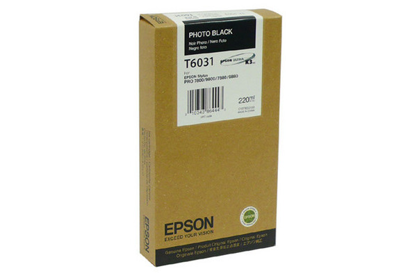 EPSON Tintenpatrone photo black T603100 Stylus Pro 7880/9880 220ml